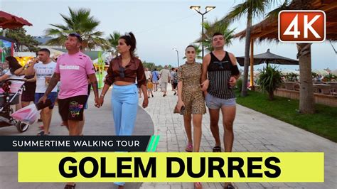 Golem Durres Summertime Walking Tour Beach Promenade