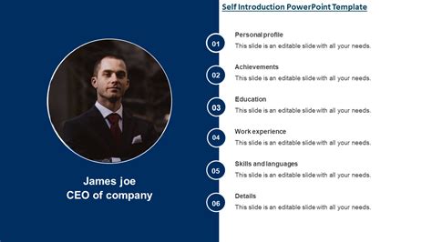 Self Introduction Powerpoint Template Powerpoint Templates