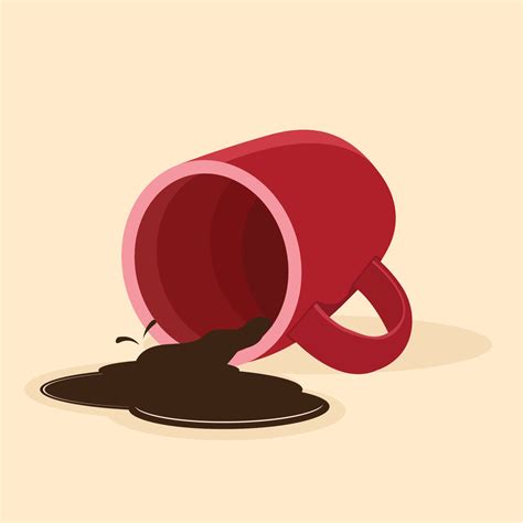 Spilled Coffee Vector 20514965 Vector Art At Vecteezy