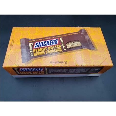 Creamy Snickers Peanut Butter Candy Bars (24 x 38g)