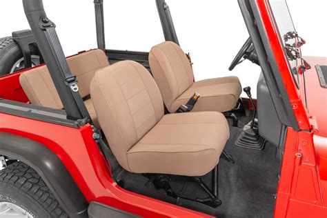 Rugged Ridge Premium Low Back Bucket Seat Tan For Jeep