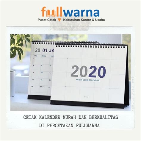 Cetak Kalender Murah Dan Berkualitas Hanya Di Percetakan Fullwarna