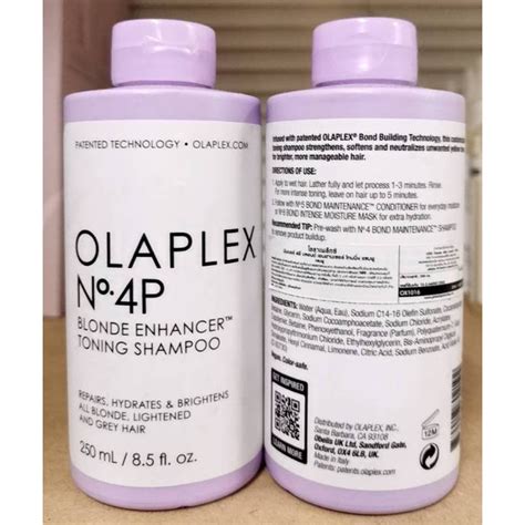 ขายเทคา โปรดอานกอนซอนา Olaplex No 4P Blonde Enhancer Toning Shampoo 250ml Shopee Thailand