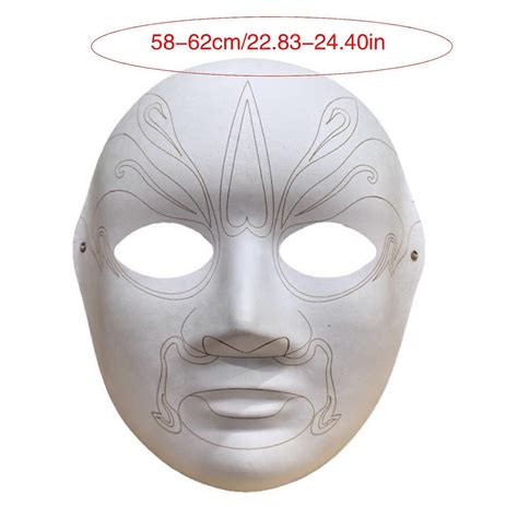 Paper Mache Masks Full Face Masks Plain White Masks Half Face Blank