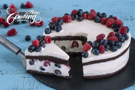 Chocolate Berry Yogurt Mousse Cake Home Cooking Adventure