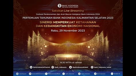 Pertemuan Tahunan Bank Indonesia Youtube