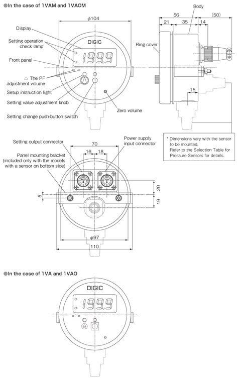 Round Digital Pressure Meter With 1 Comparison Setting Type Vpc Series