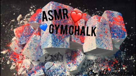 Asmr Satisfying Gym Chalk Crumble Youtube