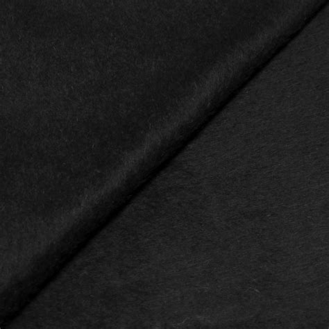 Velours de laine mohair Noir vendu au mètre