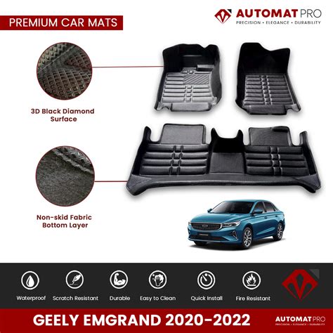 Geely Emgrand 2021 2022 Premium Car Matting AutoMat Pro Diamond