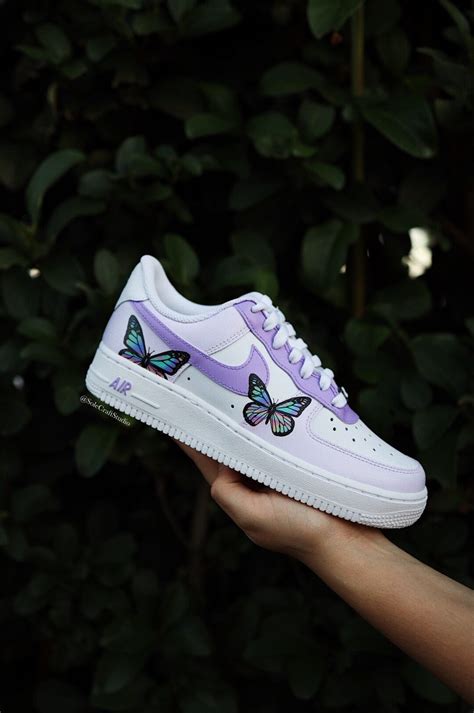 Custom Nike Air Force 1 Low Light Purple With Dark Purple Etsy