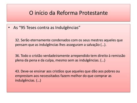 Resumo Sobre A A Matéria A Reforma Protestante E A Contrarreforma D