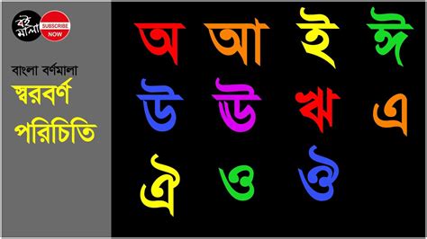 Bangla Alphabets Bangla