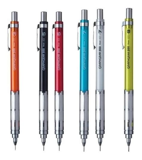 Lapiseira Graphgear 300 Pentel Kit C 6 Unidades Lançamento