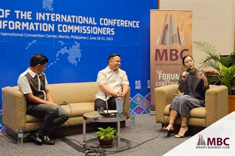 Mbc Leads Business Panel In Intl Foi Forum Makati Business Club