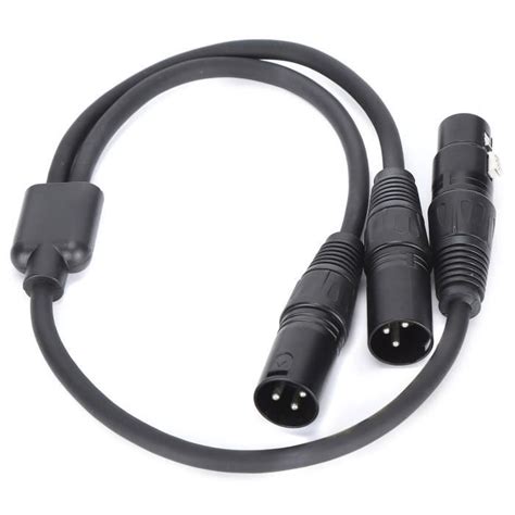 Tbest C Ble Microphone Xlr Femelle Vers Double Xlr M Le Ytype Xlr