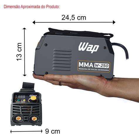 Maquina De Solda Inversora MMA W 250 Display Digital 220v Wap