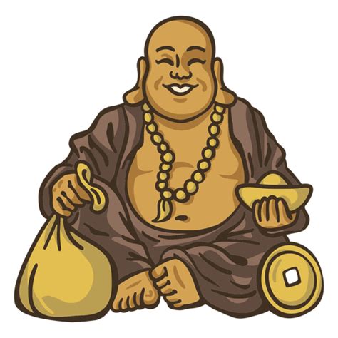 Happy Buddha Cartoon