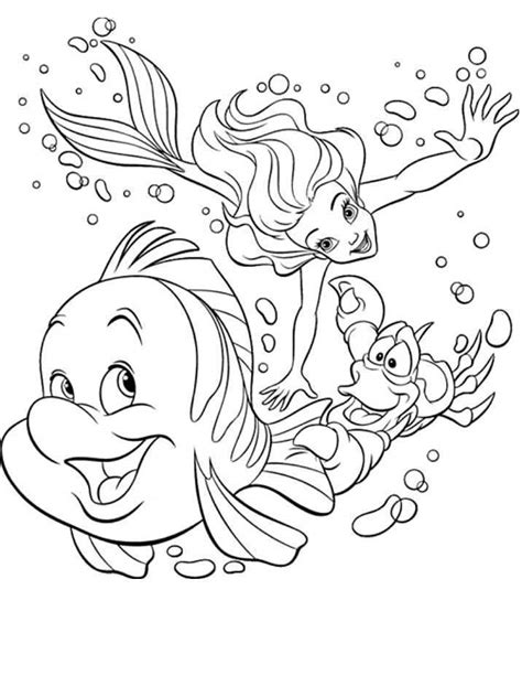 Ariel Coloring Pages Coloring Page For Kids Kids Coloring