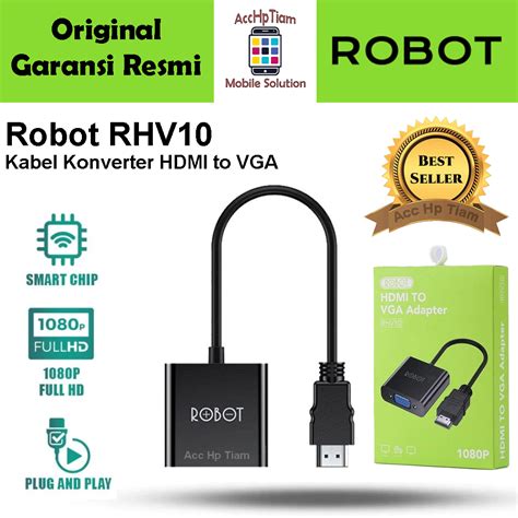 Jual Konverter Hdmi To Vga Robot Rhv Converter Adapter P Without