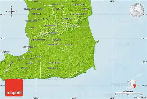 Physical Map Of Narivamayaro