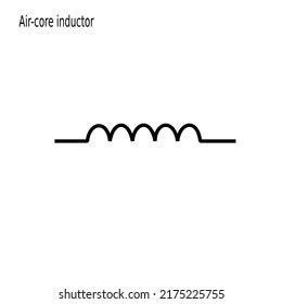 Air Core Inductor Symbol Electronic Air Stock Vector (Royalty Free ...