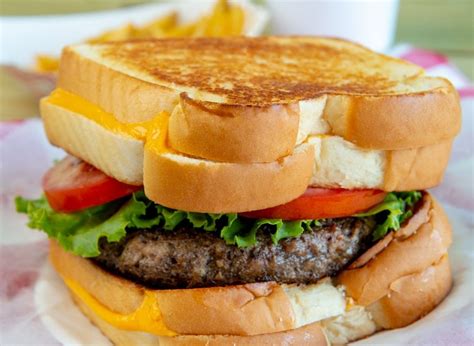 Grilled Cheese Burger - Martin's Famous Potato Rolls and Bread