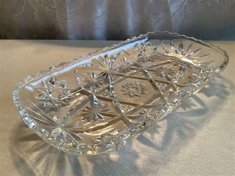 Vintage Anchor Hocking Prescut Clear Star Of David Pattern Clear Glass