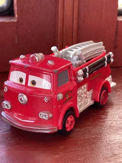 DISNEY PIXAR CARS Red Fire Truck Diecast 1:55 £16.99 - PicClick UK