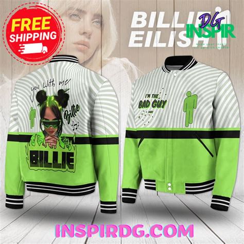 billie eilish im  bad guy baseball jacket inspirdg