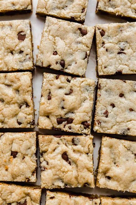 Soft And Chewy Chocolate Chip Cookie Bars — Salt And Baker