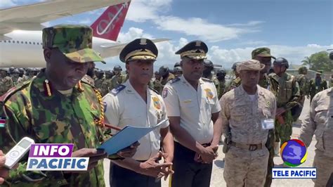 Un 2e contingent de 200 policiers kenyans a aterri à l aéroport