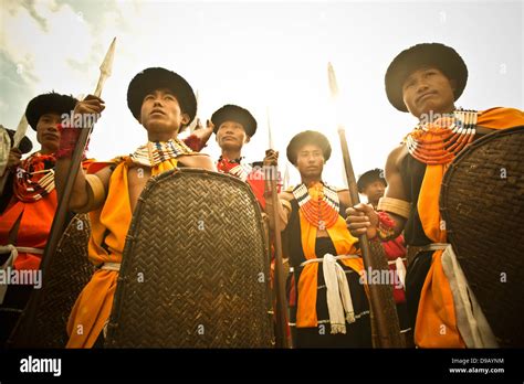 Angami naga tribe man at hornbill festival hi-res stock photography and ...