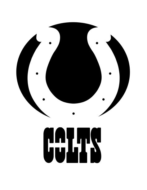 NFL: Indianapolis Colts (Free Pumpkin Stencil - Pumpkin Pattern - Pumpkin Template - Jack-o ...