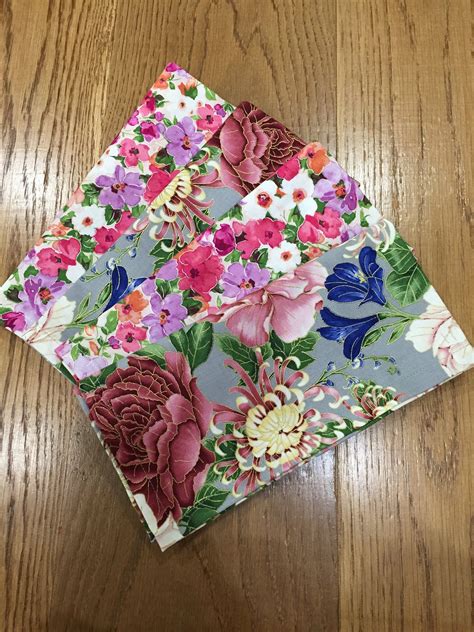 Set Of 4 Assorted Cloth Napkins Bulk Cloth Napkins Assorted Etsy Floral Napkins Cloth