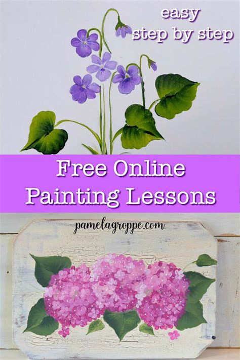 Easy Free Online Painting Lessons & Tutorials - Pamela Groppe Art ...