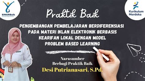 PRAKTIK BAIK PEMBELAJARAN BERDIFERENSIASI DENGAN MODEL PROBLEM BASED