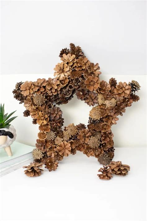 Crafting a Pine Cone Star Wreath – Sustain My Craft Habit