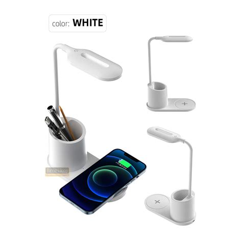 Lampa De Birou Cu Incarcator Wireless Pentru Telefonul Mobil Puterea