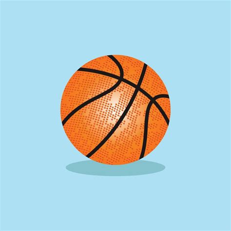 orange basketball on a blue background 21079989 Vector Art at Vecteezy