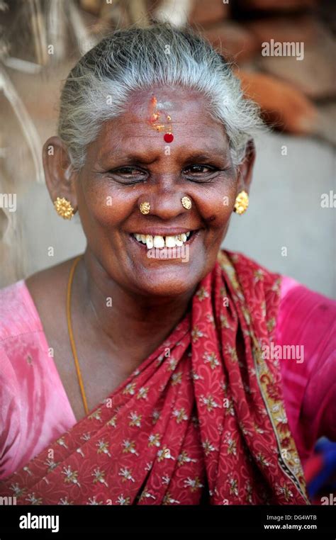 Old Indian Woman In Maduraitamil Nadusouth Indiaindiaasia Stock