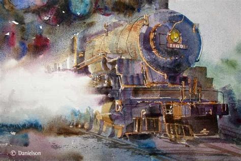 Dan Danielson X Danielson Train Art Watercolors Trains Cities