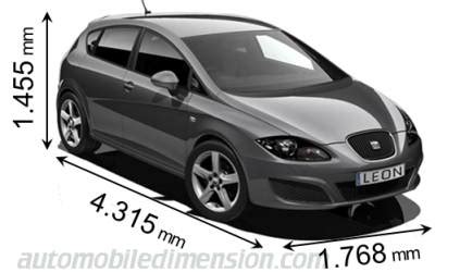 Seat Leon dimensions, boot space and similars