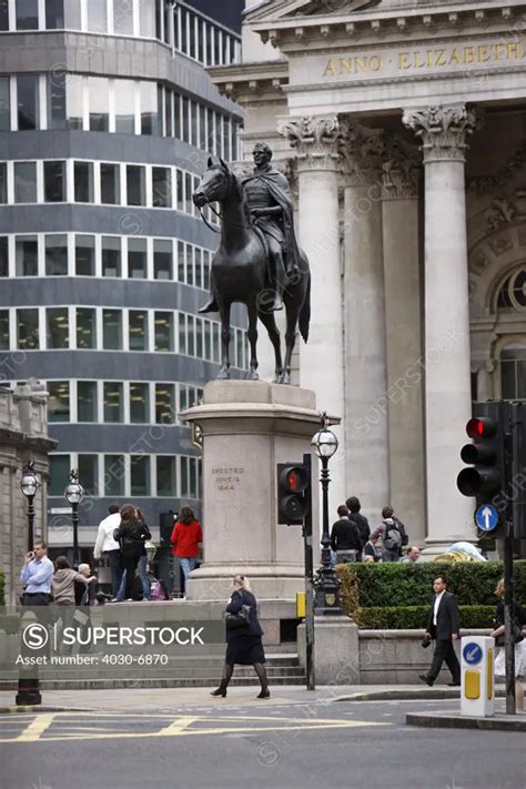 Duke Of Wellington Statue Bank Junction London Superstock