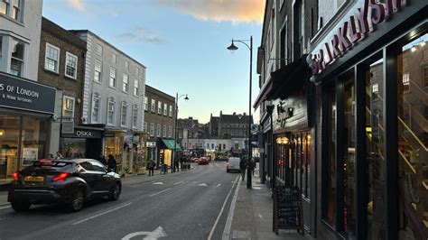 Blackheath Village and its houses at dusk : r/london