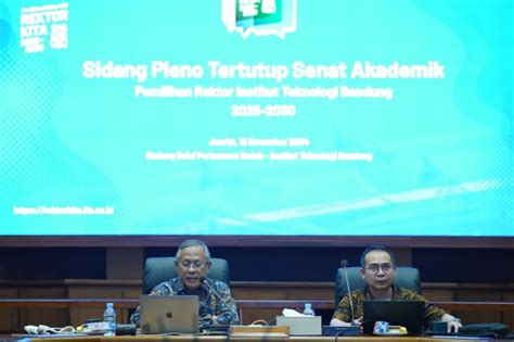 Senat Akademik Itb Tetapkan Bakal Calon Rektor Itb