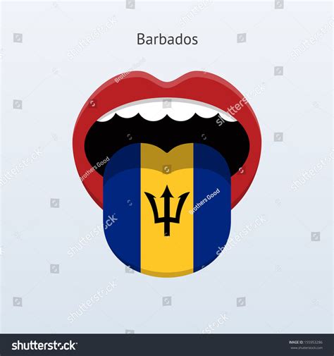 Barbados Language Human Tongue See Vector Stock Illustration 155953286