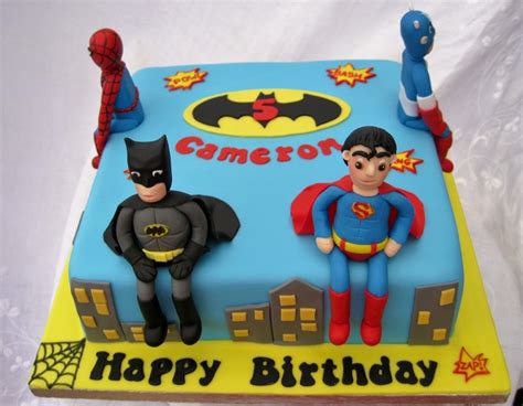 Superhero Birthday Cake - CakeCentral.com