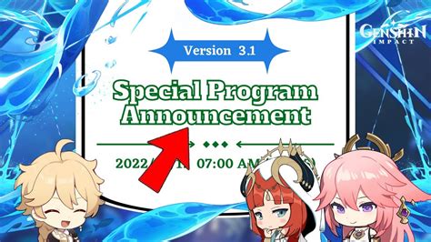 Finally Primogems And The Version Special Program Details