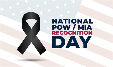 National Pow Mia Recognition Day September 15 Background Vector